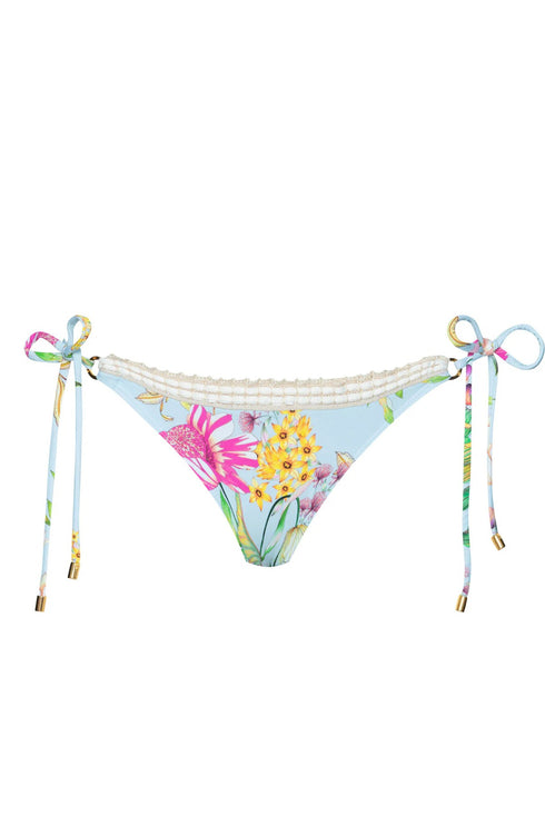 PQ Swim Floret Carrie Crochet Trim Tie Side Bottom